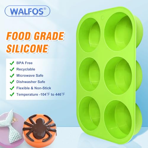 image for Walfos Oreo Molds Silicone, Non-Stick Round Chocolate Covered Oreos Mo
