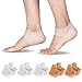 Produktbild redcherry 5 Paare Fersenschutz aus Silikon, Silikon Fersenschutz Ferse Socken Gel Fersenschutz Silikon Pads für Fersensporn Chronische Plantarfasziitis und Haut Bruch Damen Mädchen Herren