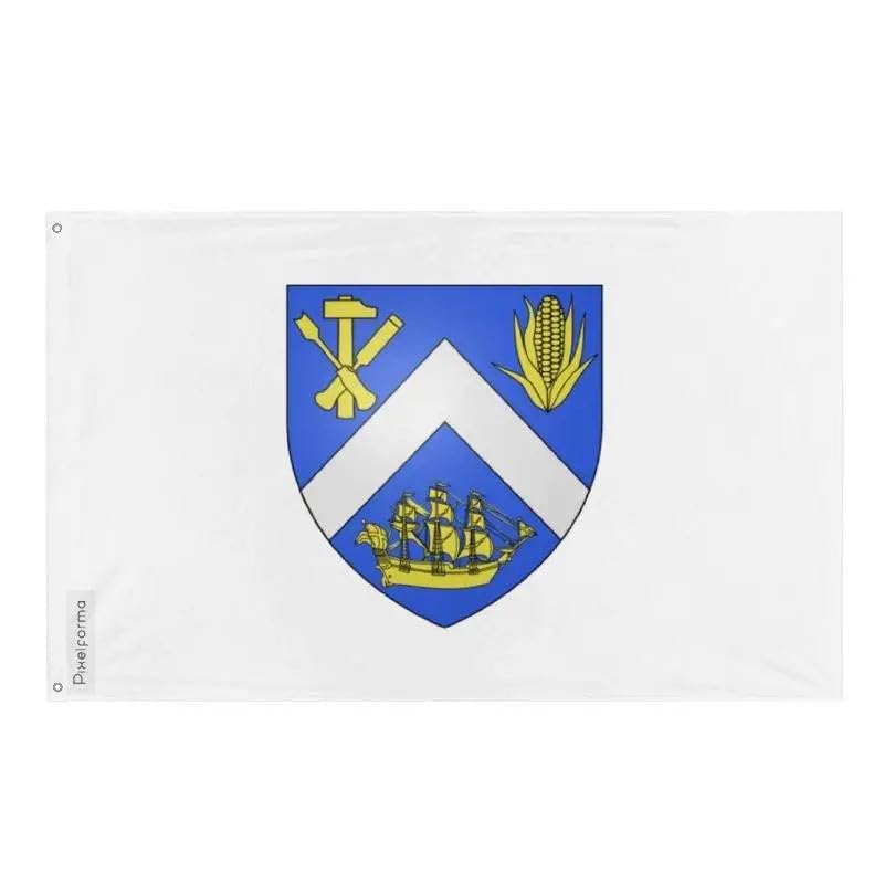 Drapeau Neuville résistant aux intempéries pour mât Pixelforma