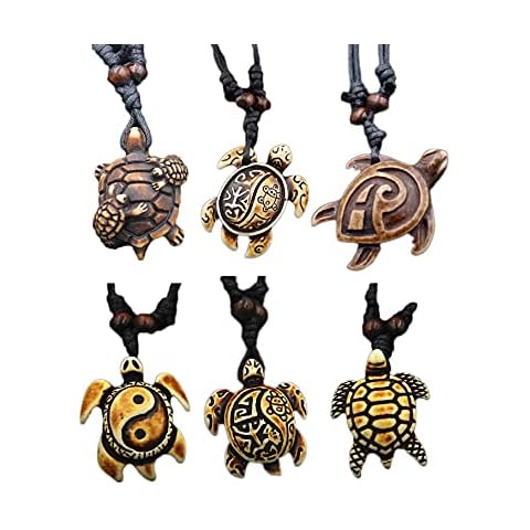 COLORFUL BLING Sea Turtle Pendant Necklace Cover