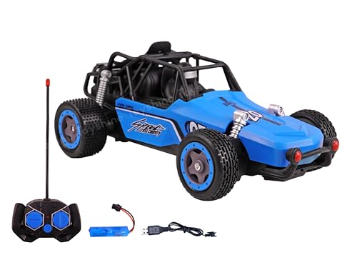 Image of Toyshine1:20 Scale Mud Race Buggy Remote Control High-Speed Off Road Rock Fast Racing Vehicle Electric RC Car for Kids Adults - Blue