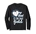 My Heart is on That Field Baseball Design for Mom & Dad Long Sleeve T-Shirt