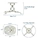 Mount-It! Low Profile Projector Ceiling Mount [30 lbs Capacity] Universal Bracket | 360 Full Motion Rotation with 30 Degree Tilt and Roll | 6 Inches High (White | Short)