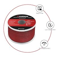 VIABRICO 18AWG 50FT Electrical Wire Cable 2 Conductors Red Black Cable Hookup LED Lighting Strips Flexible Wire Extension Cord 18 Gauge Copper Clad Aluminum Copper Wire 12V/24V DC Cable – Ansicht 3