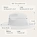KUJUHA Fedora Hats for Mens/Womens Felt FedoraHats Two Tone Wide Brim Fedora Hats Rancher Hat White