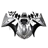 NT FAIRING Silver Black Injection Mold Fairing Fit for Yamaha YZF 2003-2005 R6 & 2006-2009 R6S New Painted Kit ABS Plastic Motorcycle Bodywork Aftermarket