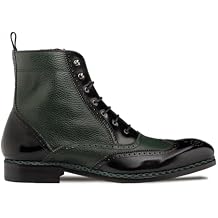 Two-Tone Wing Tip Boot Oxford