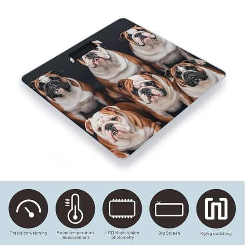 Báscula Digital Para Baño English Bulldogs Precisa miniatura 3