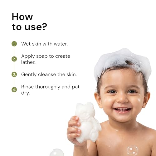 Image of Parasoft Baby Soap 75 g (Pack of 4) - Gentle Moisturizing Baby Bath Soap with Emollients & Skin Nourishers | Mild Cleansing Soap for Baby Skin