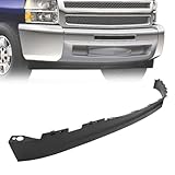 HECASA Front Bumper Lower Valance Compatible with 2007-2013 Chevy Chevrolet Silverado 1500 Replacement for 25821880 GM1092191 Lower Air Deflector Extension Black
