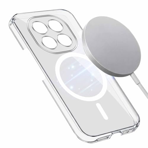 Image of Jkobi Lifetime Anti-Yellow MagSafe Compatible Clear Back Cover Case for Redmi Note 14 Pro Plus (Sleek Hard Crystal | Shockproof and Camera Protection)
