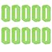 milageto 10pcs Caoutchouc Silicone Montre Bracelet Boucle Sangle Petit Titulaire Casier Gardien 14mm - Vert, 14mm