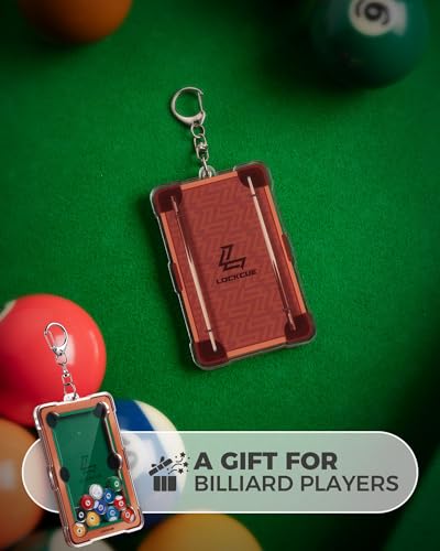 LOCKCUE Billiard Shape Acrylic Fidget Keychain for Billiards Lovers, Cute Key Ring for Bag/Keys Decoration - Thumbnail 5