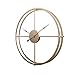 Produktbild Touchmark Schlichte Wanduhr, 60CM Retro Dekorative Geräuscharm Wanduhr Lautlos für Wohnzimmer, Gold