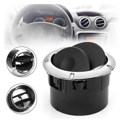 Grille d'aération NV400 avec ailettes orientables pour flux d'air fluide argent