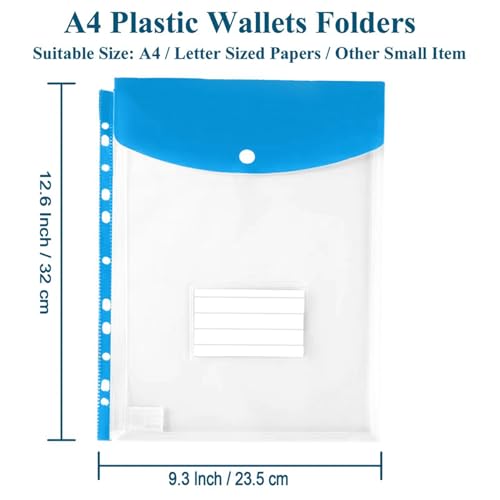 Sobres de plástico resistentes para proteger expedientes sin perforar 6