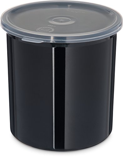 Save %23 Now! Carlisle 030103 Solid Color Commercial Round Storage Container with Lid, 1.2 Quart Cap...