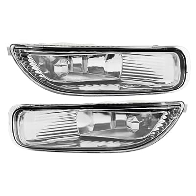 Front Bumper Fog Lights Pair Compatible with Corolla 2003 2004 Left & Right Halogen Fog Light Passenger & Driver Side 81220-02060 81210-02060