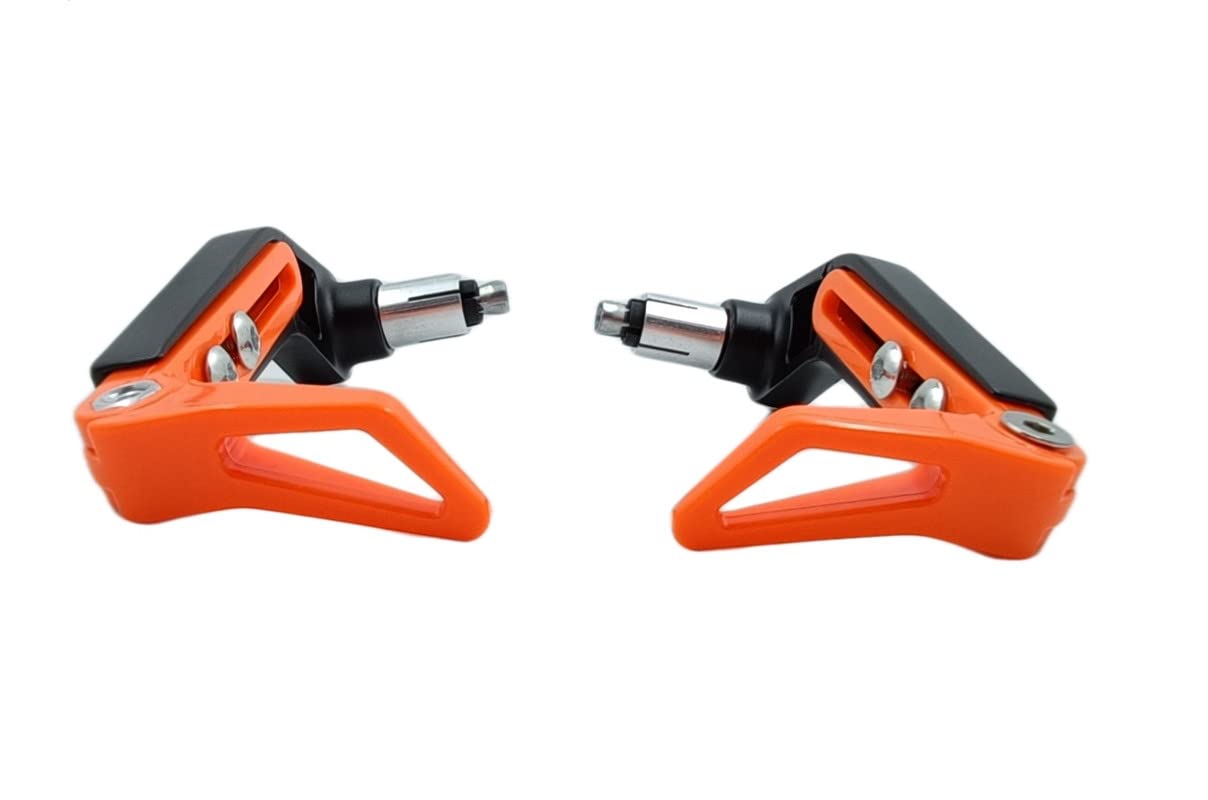 Gear Up Universal 7/8" 22mm Handlebar Brake Folding Clutch Lever Guard Compatible for All RE Bikes, Orange-image-25