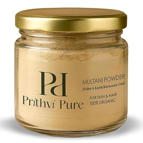 Image of White Multani Mitti | 100% Organic Double Filtered Multani Mitti Clay | Face Pack for Skin & Hair | Natural Exfoliating & Soothing Fuller's Earth Powder | 300 gm