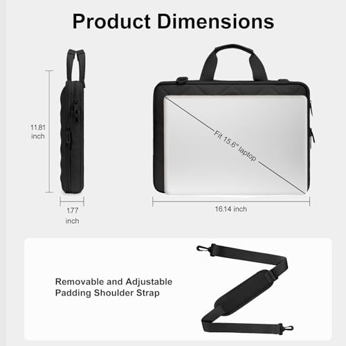 Image of MOSISO 360 Protective Laptop Bag, Shoulder Bag Double Layer Fluffy Padded Anti-theft Zipper