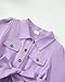 Girls Fall Dresses Toddler Purple Long Sleeve Dress Button Up Casual Playwear Outfits Kids Fashion Gifts Set Winter 5t 6t Girls Clothes