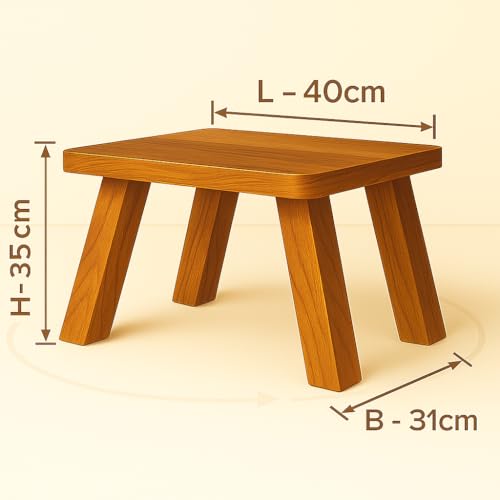 Image of SBF Furniture Mini Rectangle Side Table, 35 cm, Matte Finish, Modern Minimalist Design, 4 Angled Legs (Yellow)
