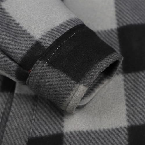 LeeHanTon Hoodies for Men Winter Warm Heavyweight Sherpa Lined Fleece Zip Up Hoody Jacket 6