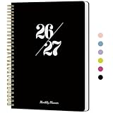 Monthly Planner 2026-2027, 18 Months Calendar Planner 2026-2027, Runs from July 2026 - December 2027, 7' x 10', Perfect for School Office Home Planning - Black