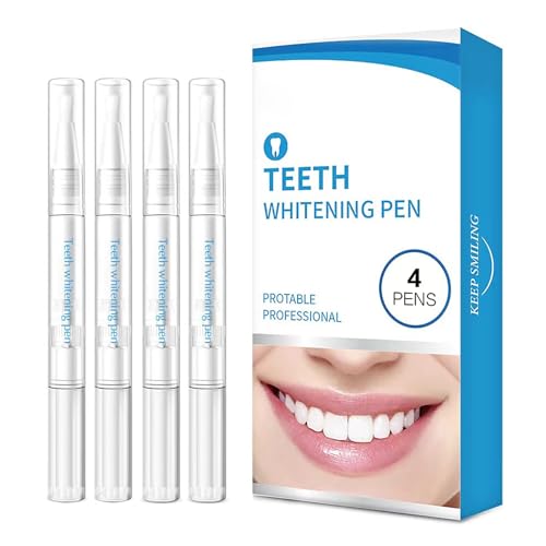 4 lápices blanqueadores dentales, lápiz blanqueador de dientes, lápiz blanqueador de dientes profesional, esencia blanqueadora de dientes sin dolor para dientes blancos, pasta de dientes blancos