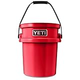 YETI Loadout 5-Gallon Bucket, Impact Resistant Fishing/Utility Bucket, Rescue Red