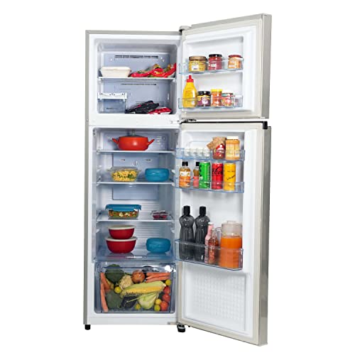 Image of Panasonic 280 L Double Door 3 Star AI Enabled Inverter Technology Frost Free Refrigerator (NR-TH292CVHN, Electric Grey, Jumbo Fresh Vegetable Basket, Net Capacity 256L)