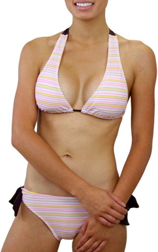 ToBeInStyle Bikini clásico de Dos Piezas para Mujer - Rosa - Medium (Ajuste Talla: 36-38)