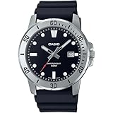 Casio Enticer MTP-VD01-1EVUDF Montre analogique pour homme avec cadran noir