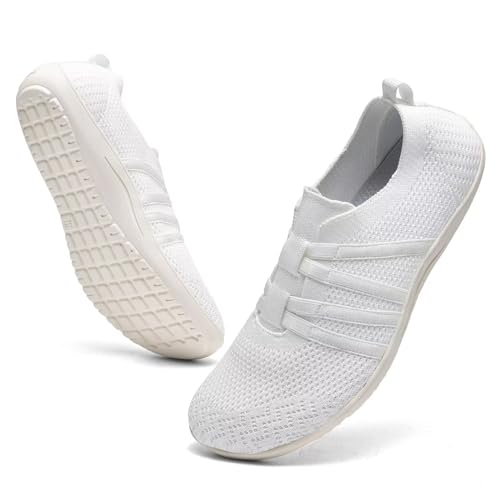 DEXJEWU Women's Minimalist Barefoot Walking Shoes Wide Toe...