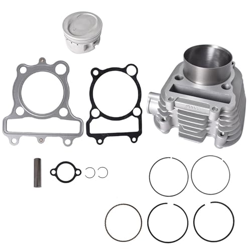 Silscvtt Cylinder Piston Gasket Top End Kit Set Replacement for Yamaha Timberwolf YFB250 250 4BD-11310-01-00 1992-2000