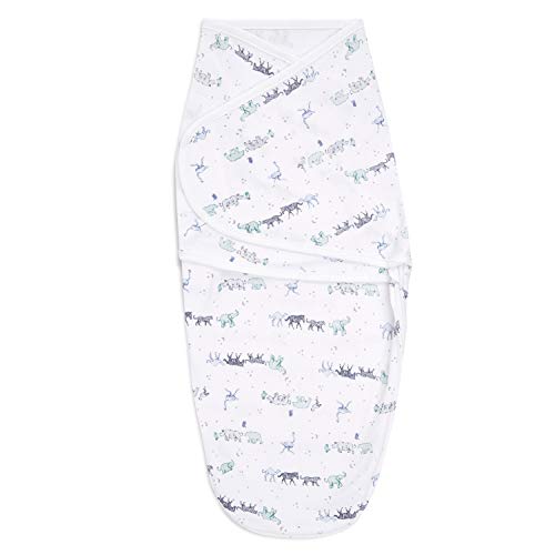 Image of aden + anais Essentials Easy Swaddle Wrap Quick Change with Bottom Zipper, Snug Cotton Knit Baby Wrap Swaddle Blanket for Newborns, TOG 1.0, 3-Pack, Rising Star, 0-3 Months, Small /Medium