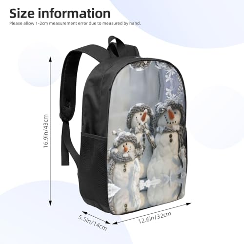 Sac à dos ordinateur portable léger et décontracté Noir Noël - 4