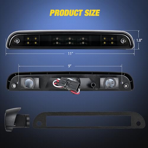 Image of Nilight Third Brake Light for Ford F150 1994-1996, F250 F350 1992-1997