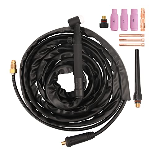 150A TIG17V Air-Cooled Argon Welding Torch with 13FT Cable and 10-25mm Connector