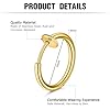 WKRTDY 4 paires de boucles d'oreilles clips en acier inoxydable pour femmes, hommes ou filles, sans perçage, imitant les boucles d'oreilles anneaux et créoles, Or et Argent #1