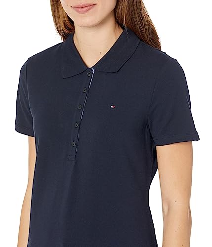 Image of Tommy Hilfiger Women's Solid Short Sleeve Pique Polo Shirt