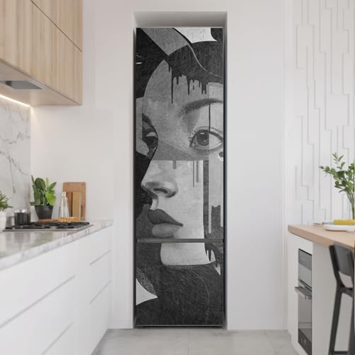 Vinilo decorativo elegante de diseño artístico para puerta de nevera 3
