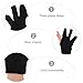 DINHEAROM Heat Resistant Hair Curling Finger Gloves 3pcs Cotton Mitts for Hair Styling Protection in Beauty Salons and Home Use