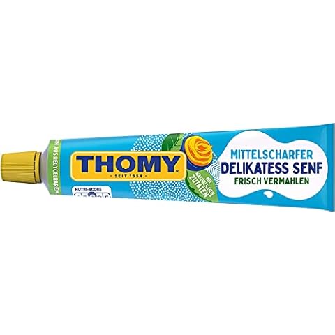 Thomy Delikatess Senf Mittelscharf Mustard Medium Hot 200ML Cover
