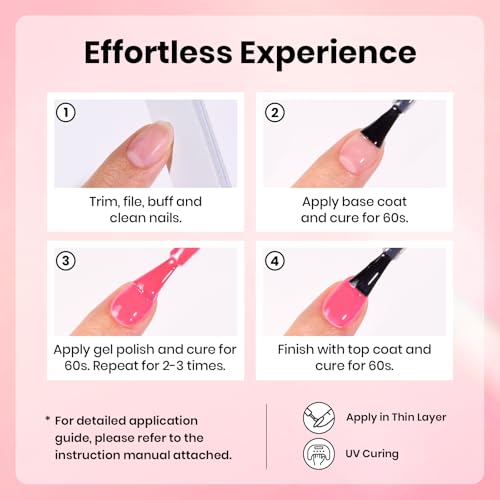 Image of Beetles Hot Pink Gel Polish - Raspberry Mousse 15ML /0.51Fl Oz, Neon Pink Gel Nail Polish, Color-Matched Bottle, Soak-Off UV LED, Long-Lasting Holiday & Summer Nails Art for DIY Beginners & Salon Pros
