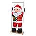 01 Confortevole ed Elegante Bambola di Babbo Natale, Giocattolo da Appendere, 60 cm da Appendere per Natale Bambola di Natale(60cm New Swing)