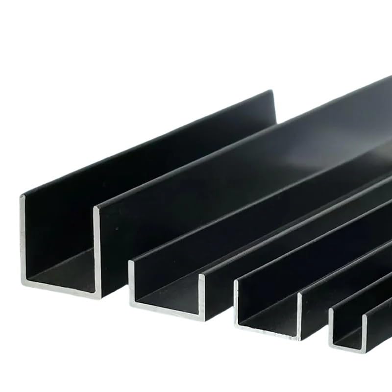 Perfil de canal U de aluminio, duradero y ligero para proyectos de bricolaje, construcción y mejoras del hogar