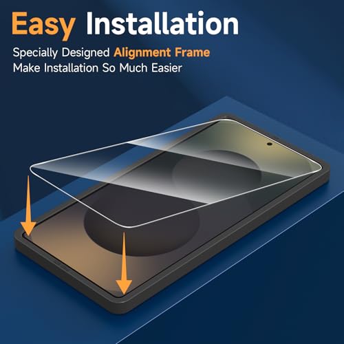 LYWHL 2-Pack Samsung Galaxy S25 Ultra Screen Protector, Tempered Glass for S25 Ultra with Alignment Frame, Sensitive Touch & Fingerprint Unlock, Anti-Scratch Case Friendly Bubble Free Easy Install - image 6