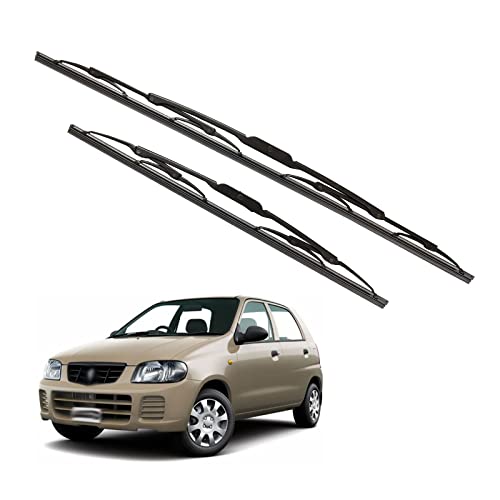 Image of Kylo Windshield Wiper for Altoi /Conventional and Traditional Metal Type Windshield Water Repellency Scratch Proof Metal Wiper Blades Suitable for Alto (Driver Side - 18 inch, Passenger Side - 16 inch)